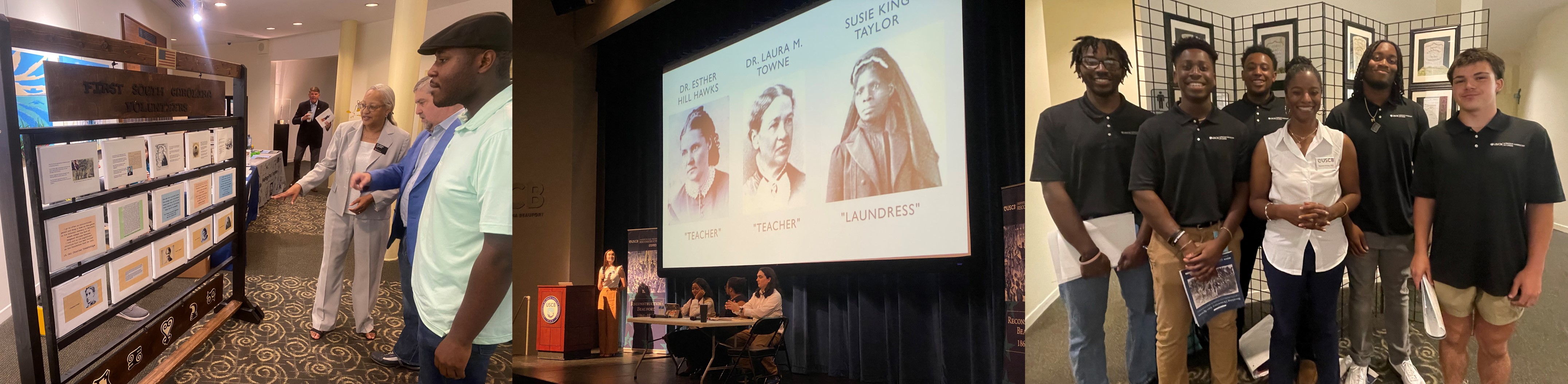 Images from the 2024 ISRE Spring Symposium show speakers, attendees and students participating in the event. 